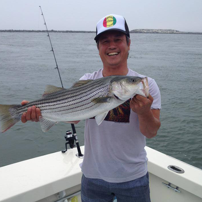 A successful sea bass fishing trip out of OCMD