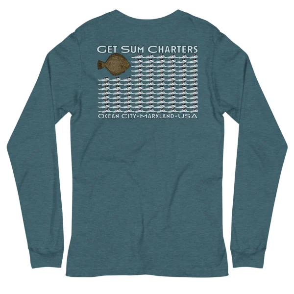 Get Sum USA boat flag Unisex Long Sleeve Tee